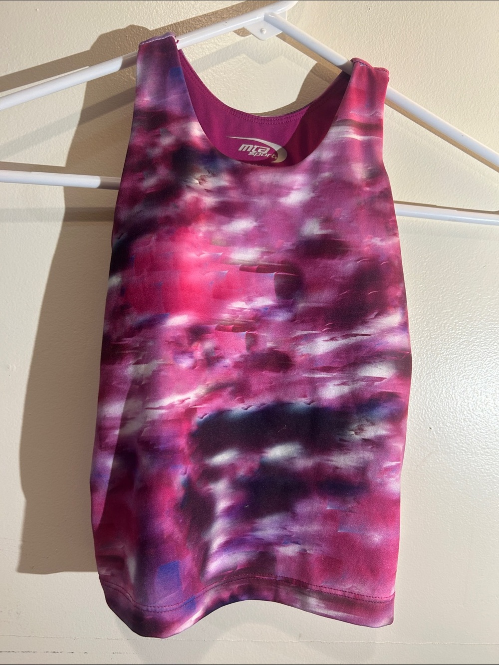 MTA Sport Pink Purple Tie-Dye Girls' Active Tank Top